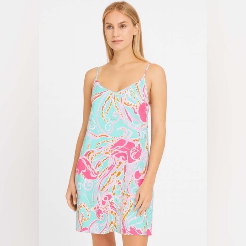 Lilly Pulitzer Pink and Blue Mini Dress